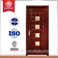 Madera sola puerta principal diseño para puertas de entrada puerta de madera con vidrio